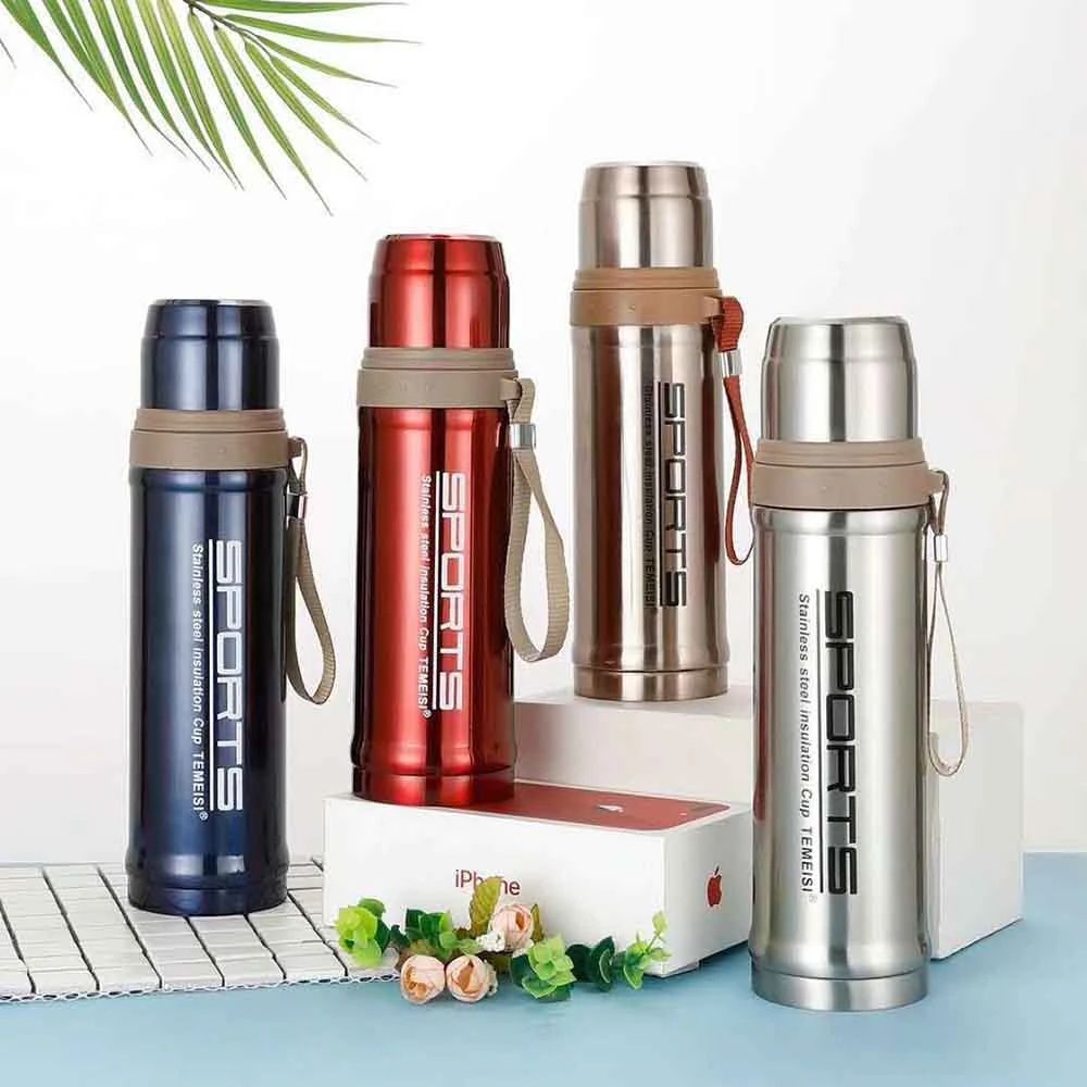 750ML Stainless Steel Sports Vacuum Flask | Insulated Thermos Water Bottle for Hot & Cold Drinks
