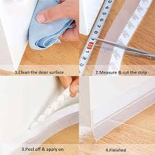Door Bottom Sealing Strip 5 Meter | Self Adhesive Door Seal Tape | Flexible Draft & Dust Proof Strip