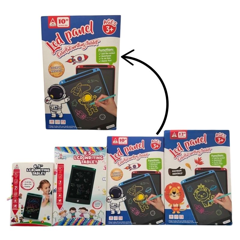 10-Inch LCD Writing Tablet for Kids | Reusable Drawing & Note-Taking Board