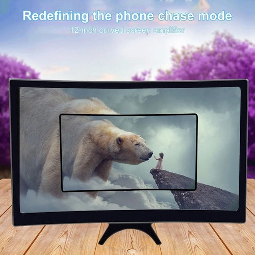 12-Inch Mobile Screen Magnifier | HD Phone Screen Enlarger for Movies & Gaming