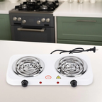 Double Electric Stove Dual Hot Plate Cooker | Twin Coil Electric Cooking Stove for Home & Kitchen