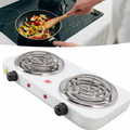 Double Electric Stove Dual Hot Plate Cooker | Twin Coil Electric Cooking Stove for Home & Kitchen