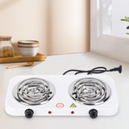 Double Electric Stove Dual Hot Plate Cooker | Twin Coil Electric Cooking Stove for Home & Kitchen