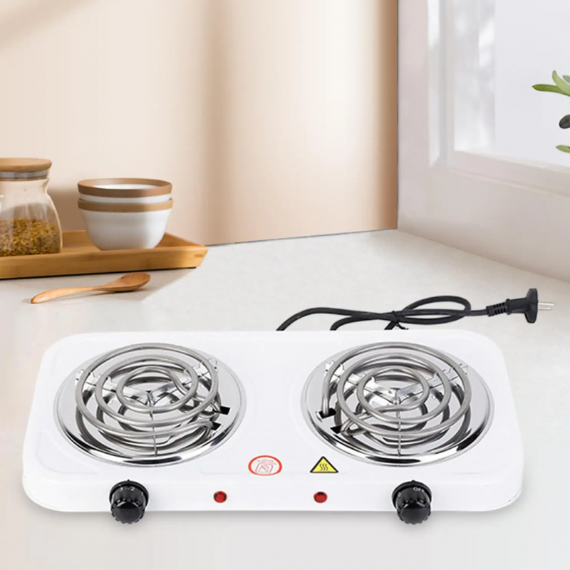 Double Electric Stove Dual Hot Plate Cooker | Twin Coil Electric Cooking Stove for Home & Kitchen