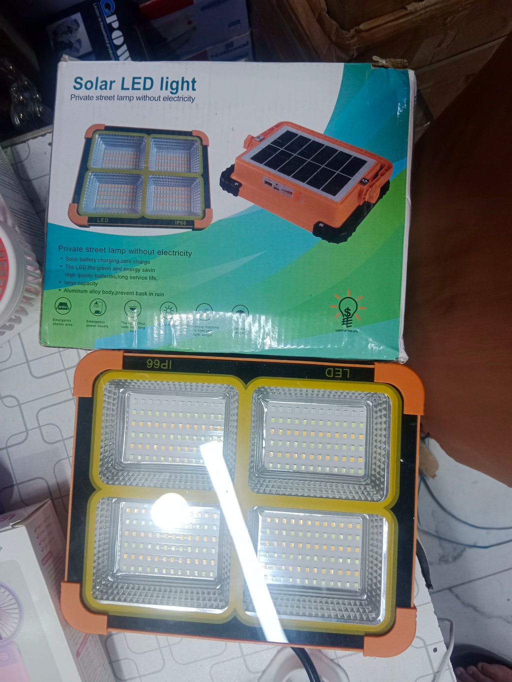 Solar LED Street Light Waterproof Outdoor Security Lamp | Portable Energy Saving Garden & Outdoor Light