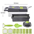16-in-1 Multi-Functional Vegetable Chopper, Cutter, Dicer & Slicer with Storage Container