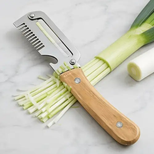 3 In 1 Stainless Steel Peeler & Knife | Multifunction Kitchen Tool for Vegetable Fruit Peeling & Food Preparation