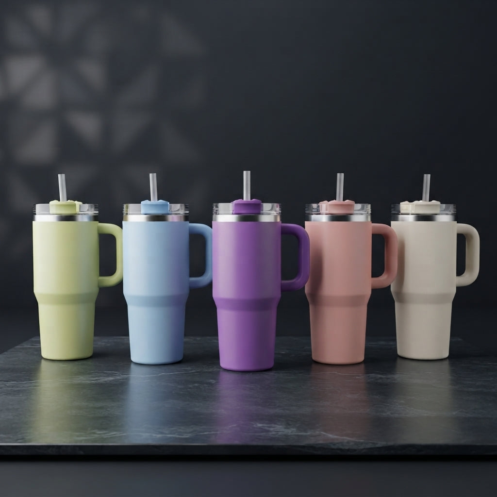 Mini Tumbler Stainless Steel 20oz Double Wall Insulated Travel Mug for Hot & Cold Drinks – Portable Random Colour