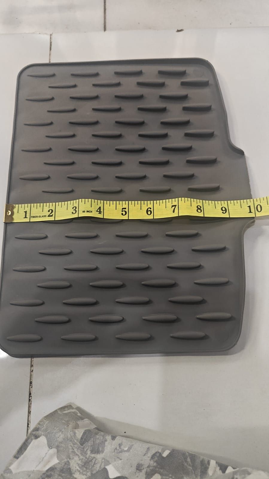 Kitchen Sink Mat 26x32cm Black | Non-Slip Protective Sink Pad Prevents Scratches & Keeps Sink Clean