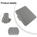 Kitchen Sink Mat 26x32cm Black | Non-Slip Protective Sink Pad Prevents Scratches & Keeps Sink Clean