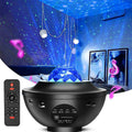 Colorful Starry Sky Galaxy Projector Night Light with Bluetooth USB Music Player – Romantic LED Star Projection Lamp for Kids & Home