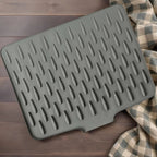 Kitchen Sink Mat 26x32cm Black | Non-Slip Protective Sink Pad Prevents Scratches & Keeps Sink Clean