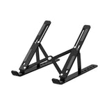 Portable Foldable Aluminium Laptop Stand – Black | Adjustable Laptop Holder