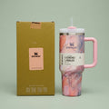 Stanley Quencher H2.0 FlowState Tumbler 1200ml Black Marble | Travel Water Cup