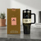 Stanley Quencher H2.0 FlowState Tumbler 1200ml Black Marble | Travel Water Cup