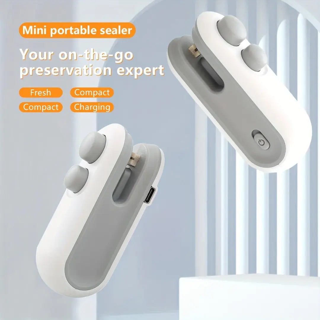 Mini Rechargeable Bag Sealing Machine – Portable Heat Sealer for Plastic Bags & Food Storage – USB Rechargeable Sealer