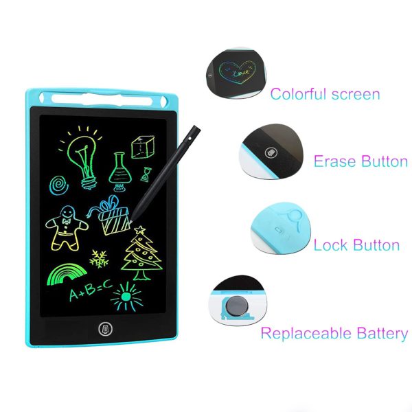 8.5-Inch LCD Writing Tablet for Kids | Reusable Drawing & Note-Taking Board