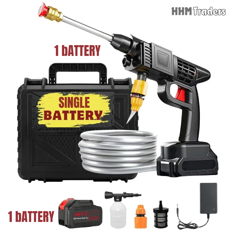 Automatic Cordless Car Wash Spray Gun 48Vf Pakistan | Wireless High Pressure Foam Jet Washer