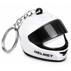 Mini Motorcycle Helmet Keychain with LED | Full Face Helmet Pendant with Movable Visor | Bike, Car & Backpack Key Ring | Random Color